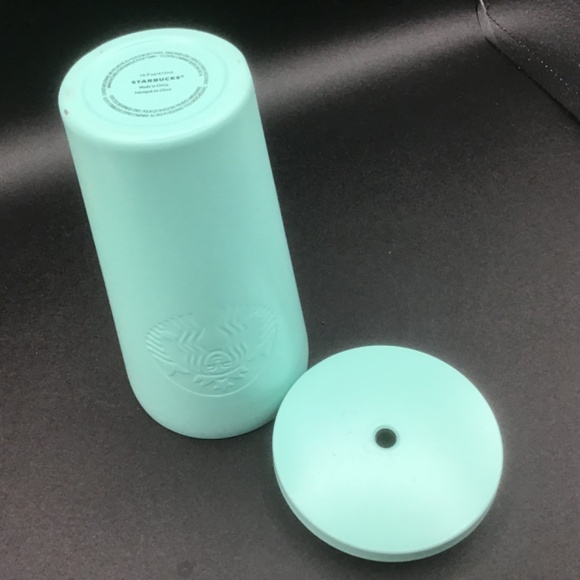 Starbucks Tumbler Lid Cold Cup Turquoise, Aqua Tiffany Blue Mermaid Grande 16 oz - Picture 10 of 12